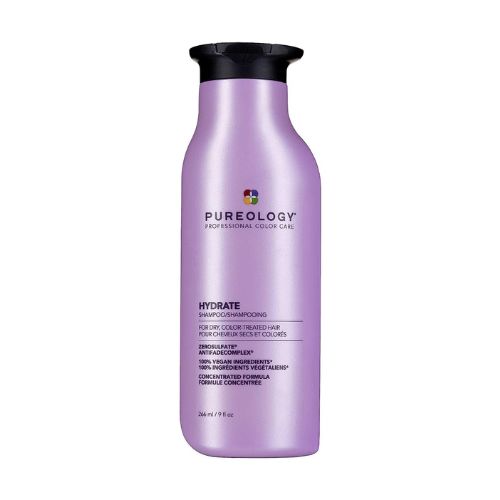 Pureology Hydrate Moisturizing Shampoo, Softens and Deeply Hydrates Dry Hair, For Medium to Thick Color Treated Hair, Sulfate-Free, Vegan