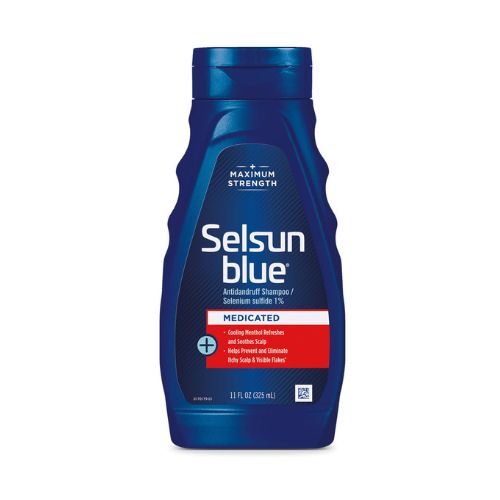 Selsun Blue Medicated Anti-dandruff Shampoo with Menthol, 11 fl. oz., Maximum Strength, Selenium Sulfide 1%