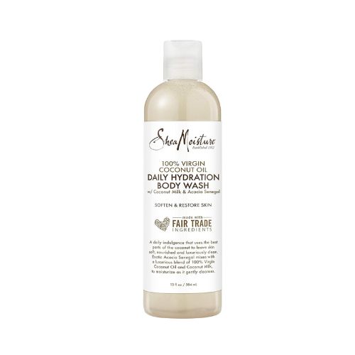 SheaMoisture 100% virgin coconut oil daily hydration bubble bath & body wash, 13 Fluid Ounce