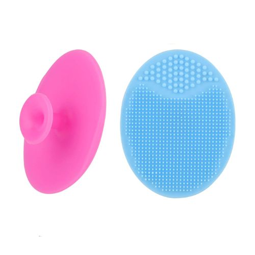 Face Scrubber,2 Pack Soft Silicone Scrubbies Facial Cleansing Pad Face Exfoliator Face Scrub Face Brush Silicone Scrubby for Massage Pore Cleansing Blackhead Removing Exfoliating, Cool Gift for Girl