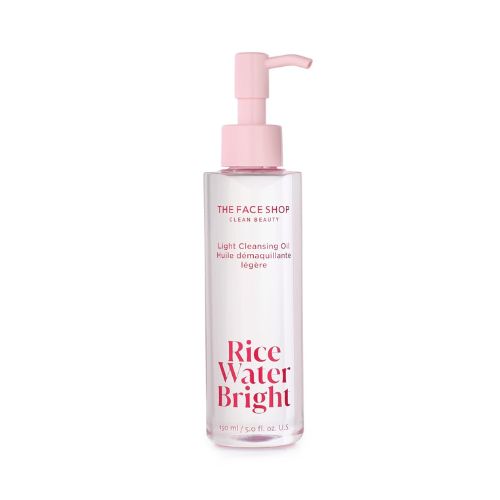 THE FACE SHOP Rice Water Bright Face Wash, Facial Cleanser for Sensitive, Normal & Oily Skin, Gentle Hydrating Daily Face Cleansing Oil (5oz) or Face Wash Set (Face Cleansing Oil & Cleansing Foam)