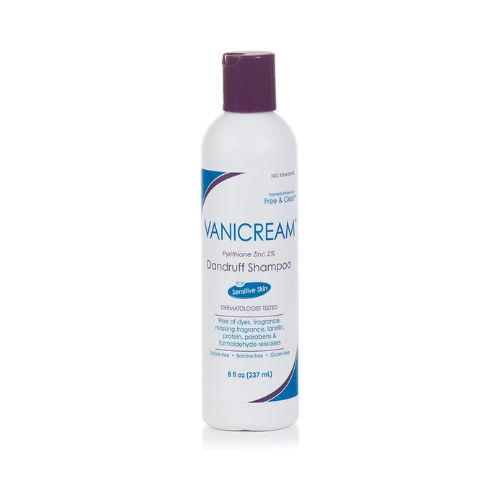 Vanicream Dandruff Shampoo – pH Balanced Mild Formula Effective For All Hair Types and Sensitive Scalps - Free of Fragrance, Lanolin, and Parabens – 8 Fl Oz