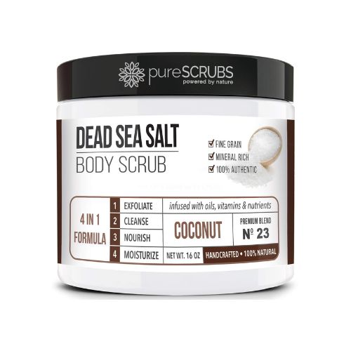 Elevate your skincare ritual with Premium Organic Body Scrub Set—16oz of Coconut Bliss infused with Dead Sea Salt and nourishing oils.