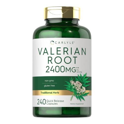 Carlyle Valerian Root Capsules, 240 Count, Herb Extract Supplement, Non-GMO, Gluten Free