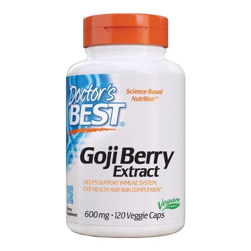 Doctor's Best Goji Berry Extract, Non-GMO, Vegan, Gluten Free, 120 Veggie Caps