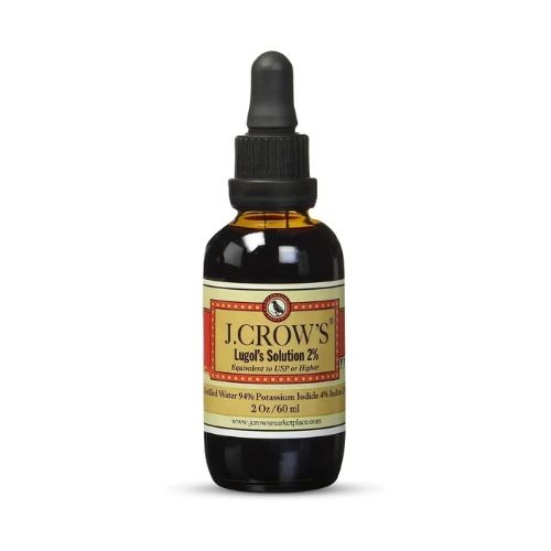 J.CROW'S Lugol's Solution of Iodine 2% 2oz