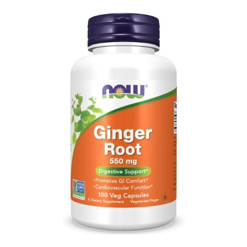 NOW Supplements, Ginger Root (Zingiber officinale) 550 mg, Digestive Support, 100 Veg Capsules