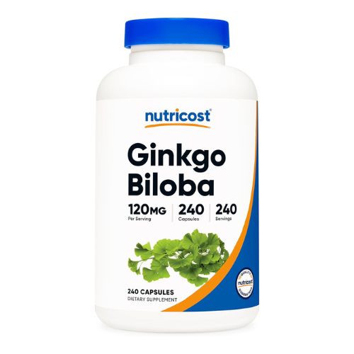 Nutricost Ginkgo Biloba 120mg, 240 Capsules - Extra Strength Ginkgo Biloba Extract - Gluten Free & Non-GMO