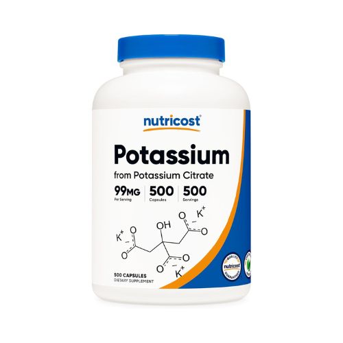 Nutricost Potassium Citrate 99mg, 500 Capsules