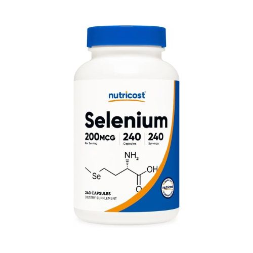 Nutricost Selenium 200mcg, 240 Vegetarian Capsules, Non-GMO, Gluten Free L-Selenomethionine