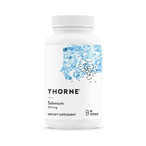 Thorne Selenium - 200 mcg Selenium Supplement for Antioxidant Support - 60 Capsules