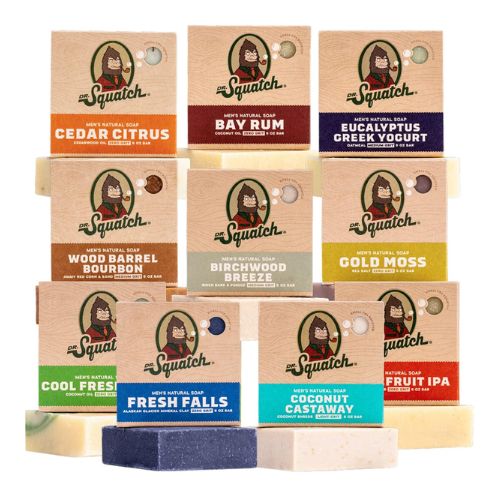 Dr. Squatch Men's Birchwood Breeze, Bay Rum Bar Soap